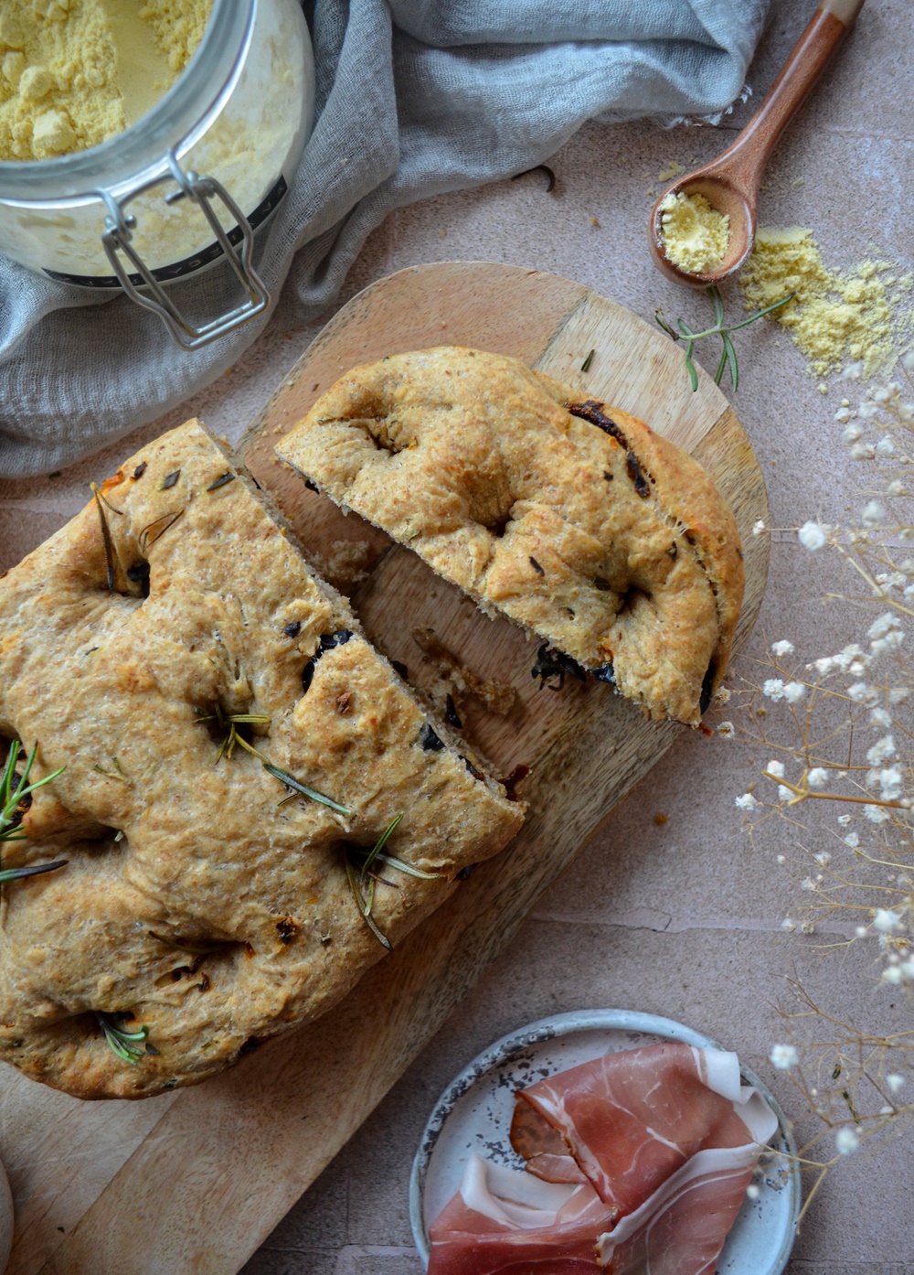 FOCACCIA PEŁNOZIARNISTA - PYSZNA ZDROWA SZYBKA